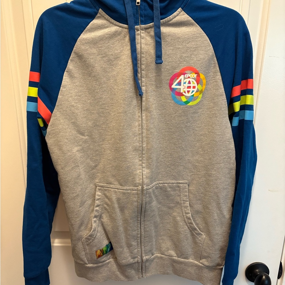 Disney Epcot 40th Anniversary Zip Up Hoodie